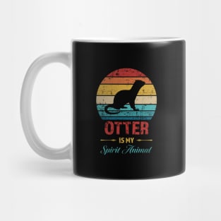 Otter is my Spirit Animal, Cute Wildlife Love, Funny quote humor for otter lover Mug